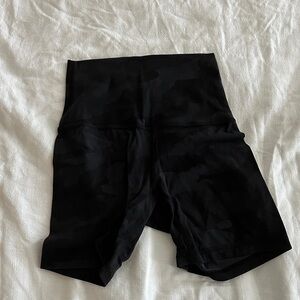 lululemon athletica Black Camouflage Bike Shorts